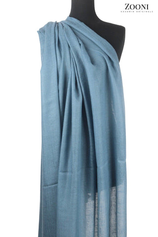 Pure Himalayan Pashmina Plain Shawl (Extra Soft) - Kashmir Blue - Zooni | Kashmir Originals Pure Himalayan Pashmina Plain Shawl (Extra Soft) - Kashmir Blue - Zooni | Kashmir Originals