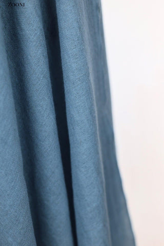 Pure Himalayan Pashmina Plain Shawl (Extra Soft) - Kashmir Blue - Zooni | Kashmir Originals Pure Himalayan Pashmina Plain Shawl (Extra Soft) - Kashmir Blue - Zooni | Kashmir Originals