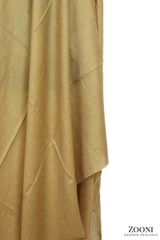 Pure Himalayan Pashmina Plain Shawl (Extra Soft) - Light Brown/Mehndi - Zooni | Kashmir Originals Pure Himalayan Pashmina Plain Shawl (Extra Soft) - Light Brown/Mehndi - Zooni | Kashmir Originals