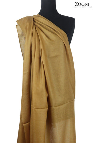 Pure Himalayan Pashmina Plain Shawl (Extra Soft) - Light Brown/Mehndi - Zooni | Kashmir Originals Pure Himalayan Pashmina Plain Shawl (Extra Soft) - Light Brown/Mehndi - Zooni | Kashmir Originals