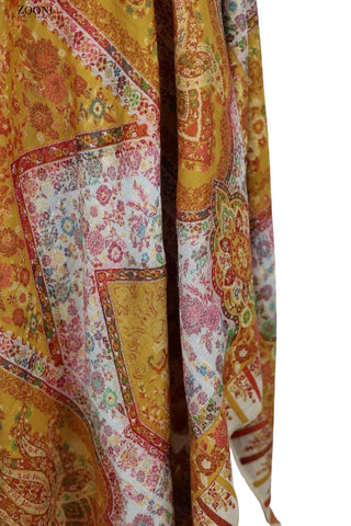 Pure Merino Kaani Cutting Shawl with Zari - Mustard - Zooni | Kashmir Originals Pure Merino Kaani Cutting Shawl with Zari - Mustard - Zooni | Kashmir Originals