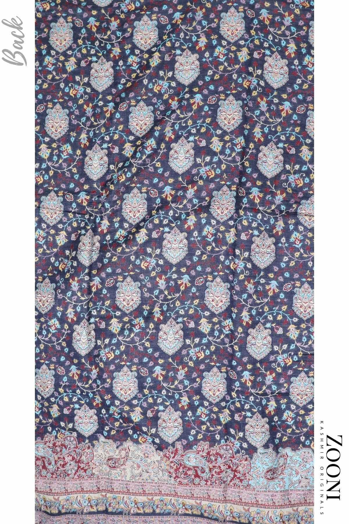Limited Edition 3 Piece Woollen Blend Kaani Weave Unstitched Winter Suit - Charade - Zooni | Kashmir Originals