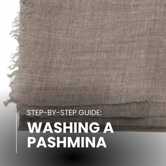 Step by Step Guide on Hand Washing Pashmina Shawl - Zooni | Kashmir Originals