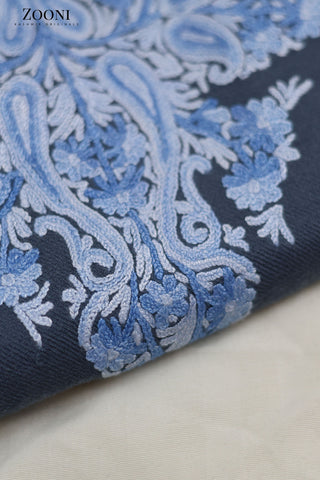 Pure Wool Hand Embroidered Kashmiri Pheran/Feran: Aari (Stitched)
