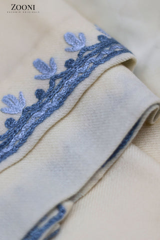 Pure Wool Hand Embroidered Kashmiri Pheran/Feran: Aari (Stitched)