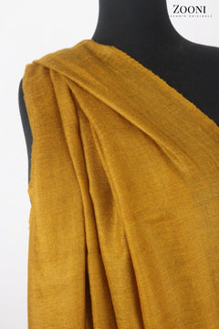 Pure Himalayan Pashmina Plain Shawl (Extra Soft) - Marigold - Zooni | Kashmir Originals