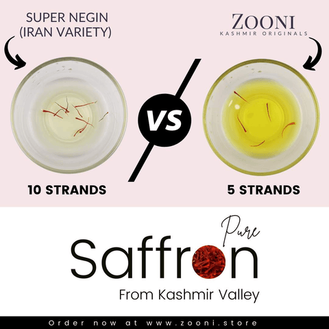 100% Pure Kashmiri Saffron | Kashmir Originals Saffron (Zafran) - Zooni | Kashmir Originals
