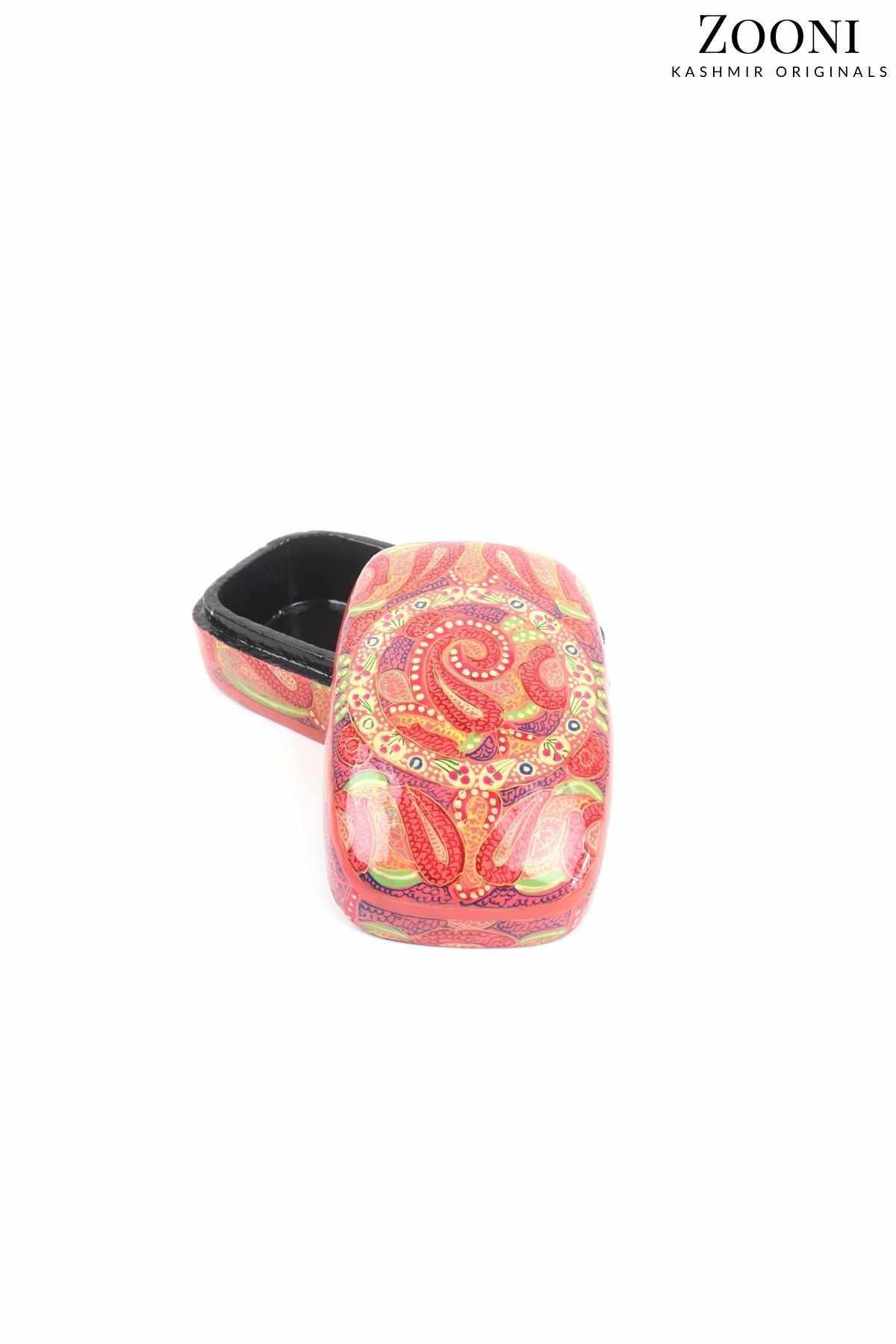 Handmade Papier Mache Box - Mystic Pink - Zooni | Kashmir Originals