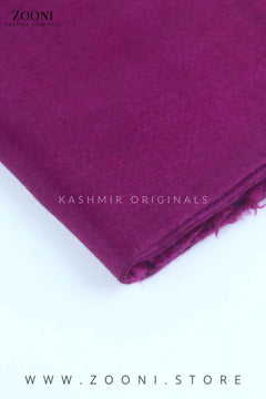 Pure Himalayan Pashmina Plain Shawl (Extra Soft) - Claret - Zooni | Kashmir Originals