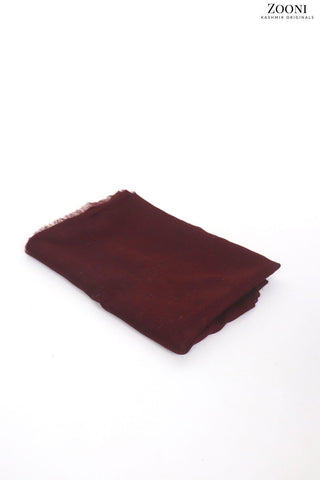 Pure Himalayan Pashmina Plain Shawl (Extra Soft) - Wine Berry - Zooni | Kashmir Originals